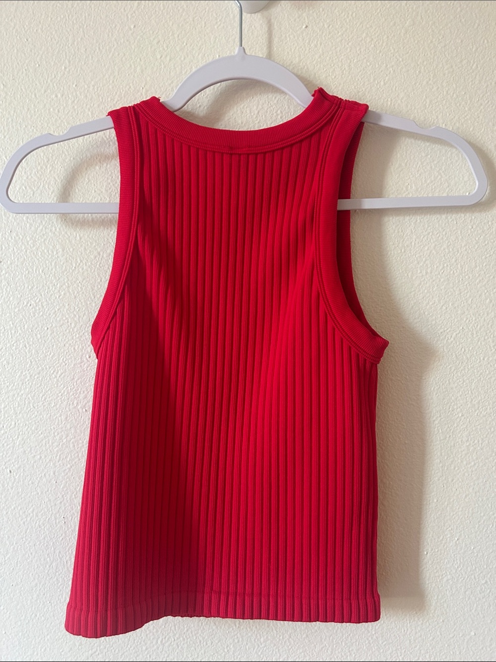 Zenana Red Ribbed Tank Top - Picture 3 of 7